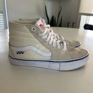 New Vans Sk8-Hi Pro Classic White Skateboarding Shoes Mens Size 6.5